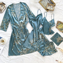 Load image into Gallery viewer, Freyja -  5 piece Satin Pajama Set