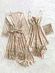 Freyja -  5 piece Satin Pajama Set