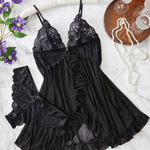 Load image into Gallery viewer, Calliope +  Mesh and Lace Halter Dress Set