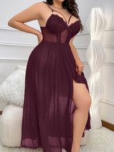Load image into Gallery viewer, Despoena +  Semi-Transparent Lace Nightgown