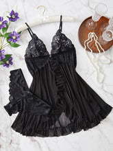 Load image into Gallery viewer, Calliope +  Mesh and Lace Halter Dress Set