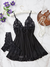 Load image into Gallery viewer, Calliope +  Mesh and Lace Halter Dress Set