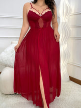 Load image into Gallery viewer, Despoena +  Semi-Transparent Lace Nightgown