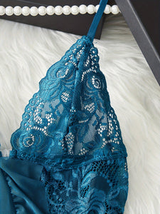 Calliope +  Mesh and Lace Halter Dress Set