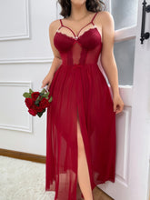 Load image into Gallery viewer, Despoena +  Semi-Transparent Lace Nightgown
