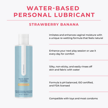 Load image into Gallery viewer, Water-Based Personal Lubricant - Strawberry Banana