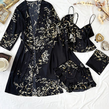 Load image into Gallery viewer, Freyja -  5 piece Satin Pajama Set