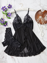 Load image into Gallery viewer, Calliope +  Mesh and Lace Halter Dress Set