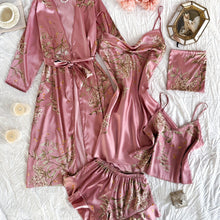 Load image into Gallery viewer, Freyja -  5 piece Satin Pajama Set